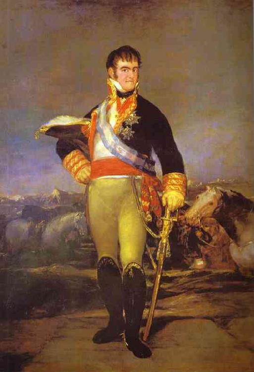 Francisco Jose de Goya Portrait of Ferdinand Sweden oil painting art